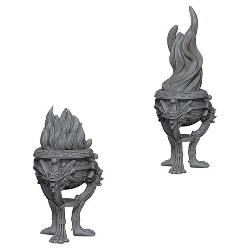 Wizkids Deep Cuts: Unpainted Miniatures - Braziers