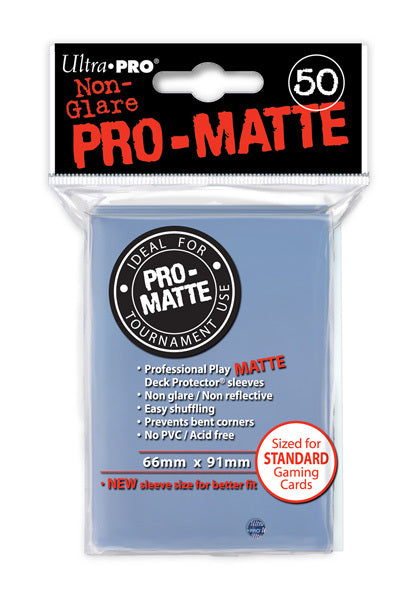 Ultra Pro Pro-Matte Standard Sleeves: Clear (50)