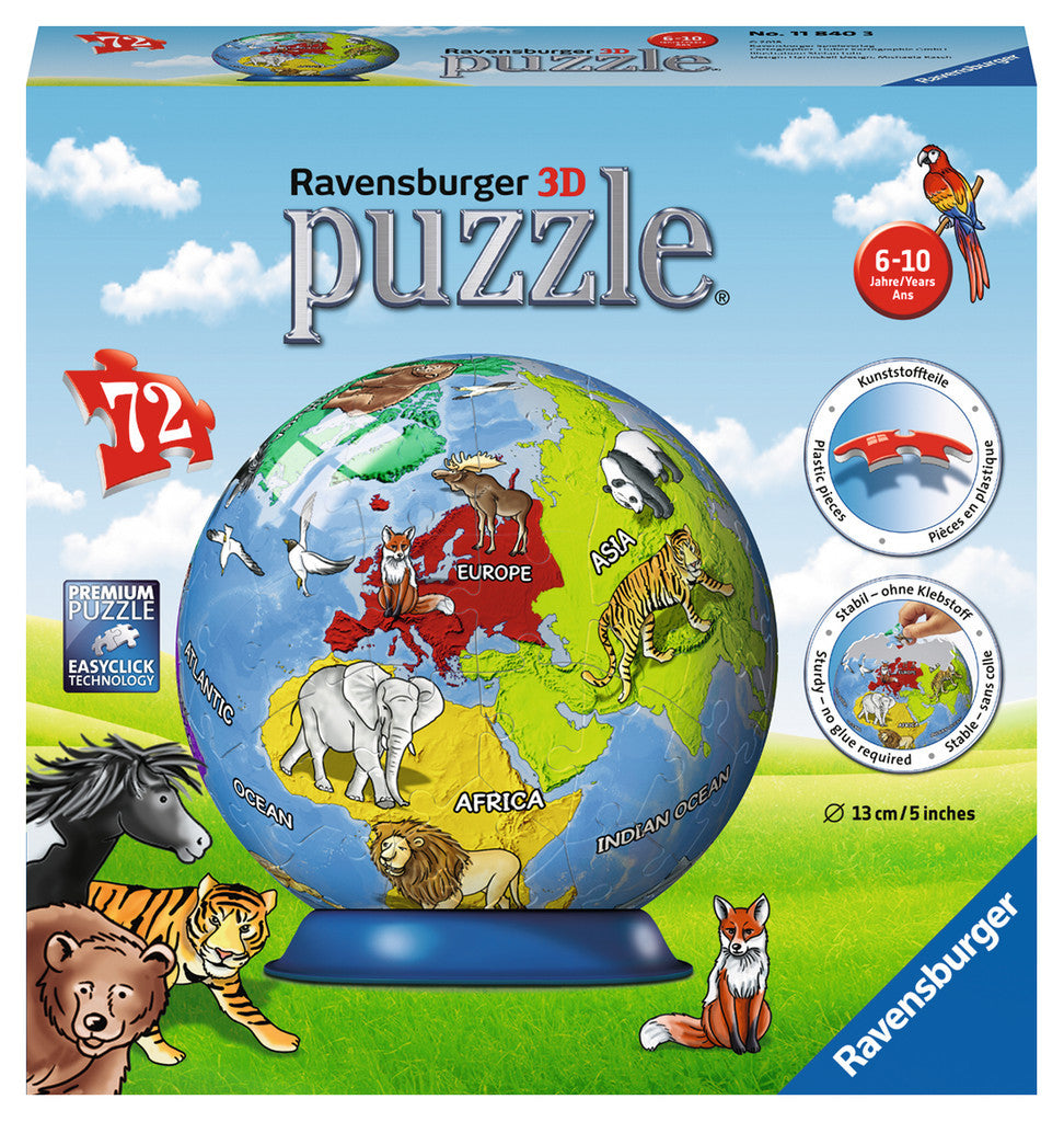 Ravensburger: 3D Puzzle - Children's Globe (72pc Jigsaw)