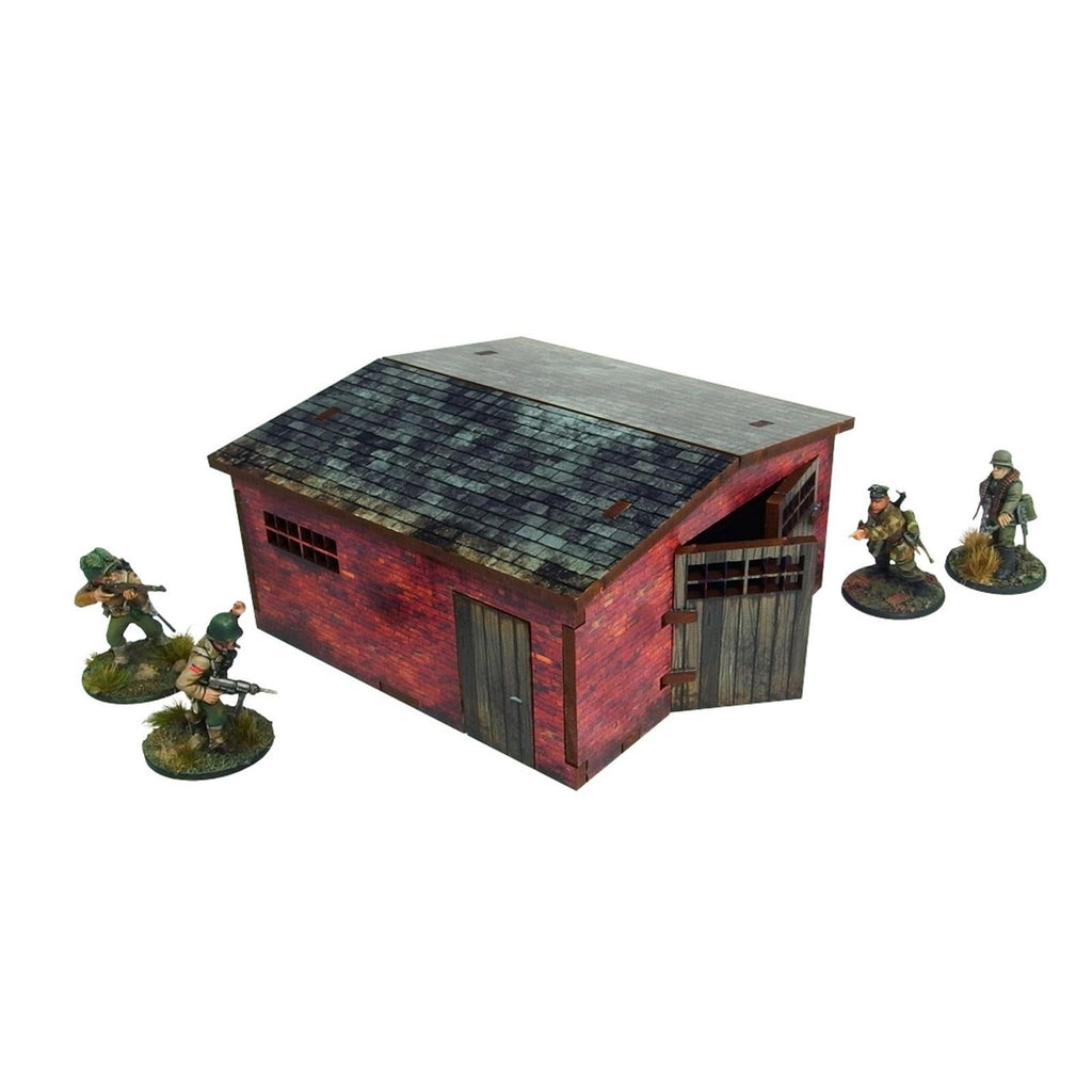 Bolt Action: Pre-painted WW2 - Normandy Large Brick Shed by Warlord Games