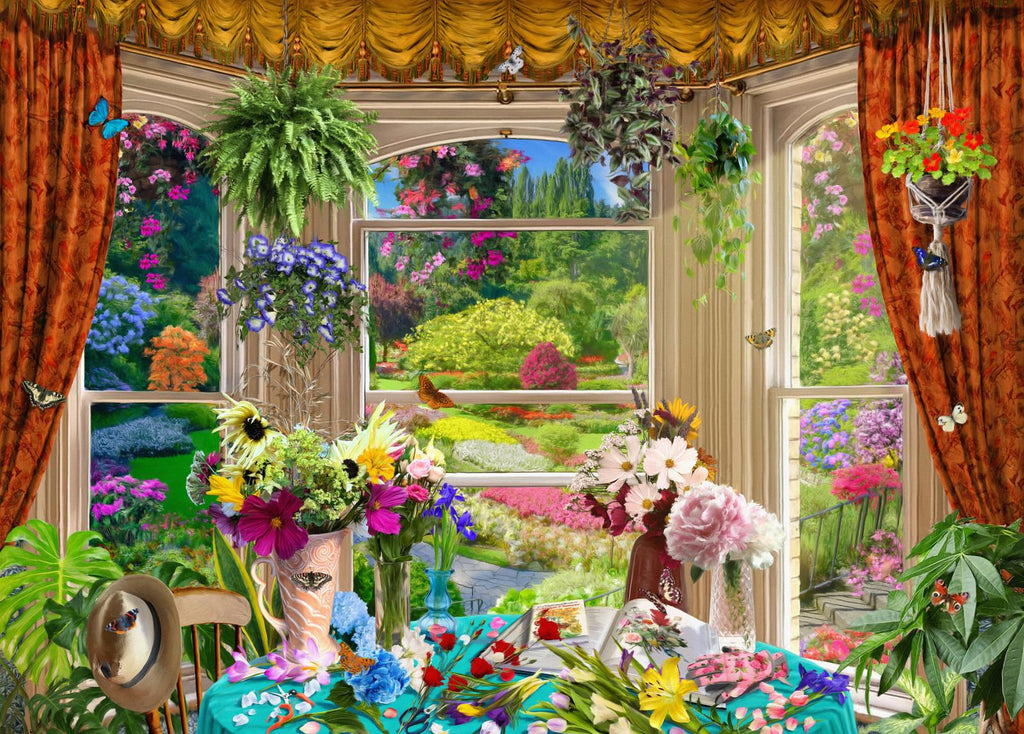 Holdson: Outside my Window - Gardeners View Puzzle (1000pc Jigsaw)