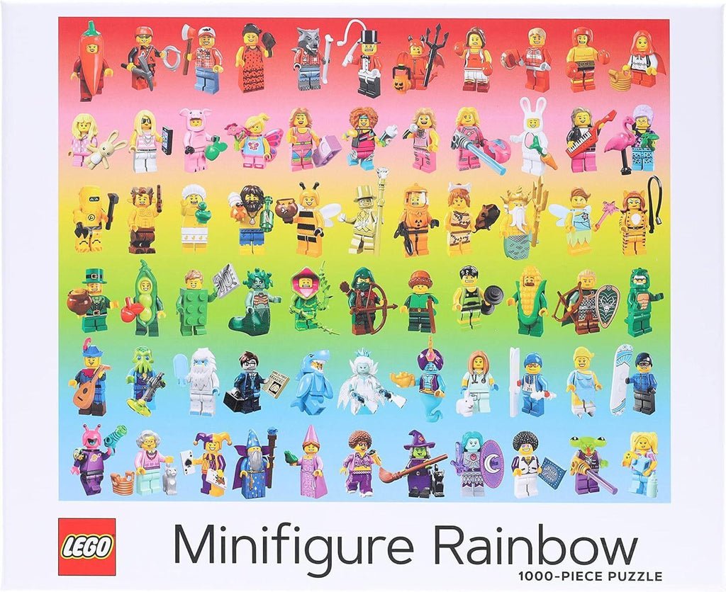 LEGO: Minifigure Rainbow Puzzle (1000pc Jigsaw)
