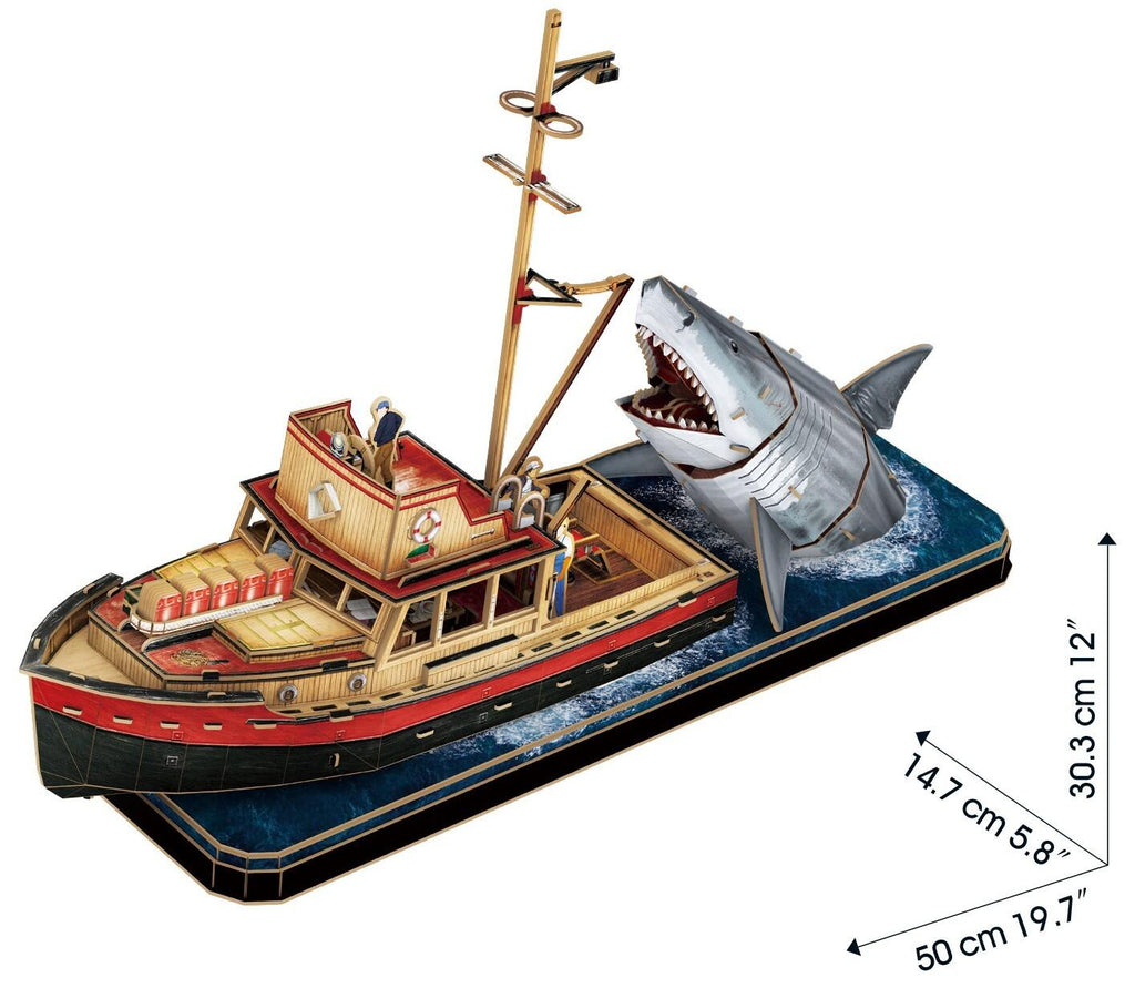 CubicFun: 3D Natural Museum - Megalodon Boat Attack (285pc)