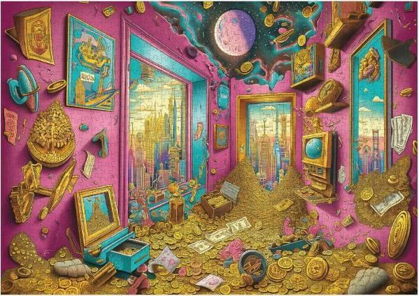 Trippy Puzzles: Treasure Trove Puzzle (1000pc Jigsaw)