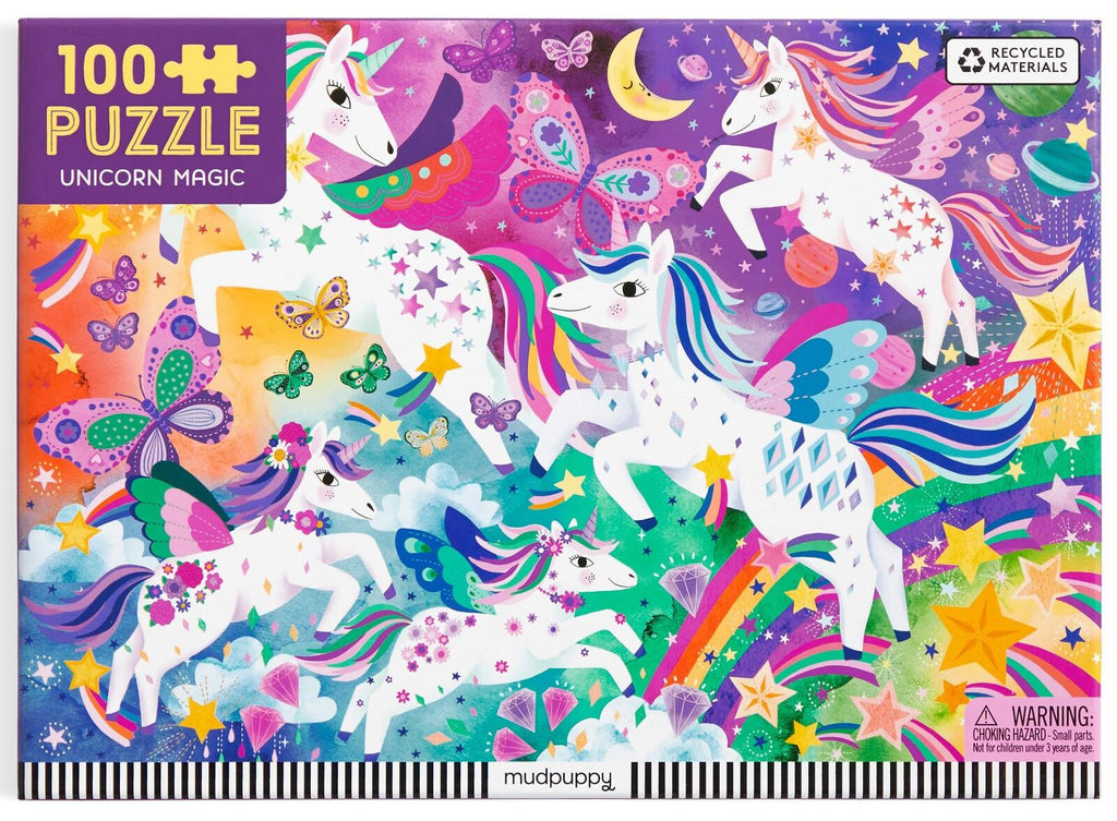 Mudpuppy: Unicorn Magic - 100 Piece Puzzle