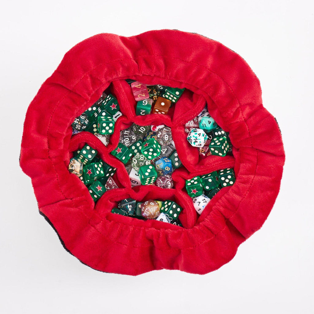 D20 Velvet Dice Bag (Red)