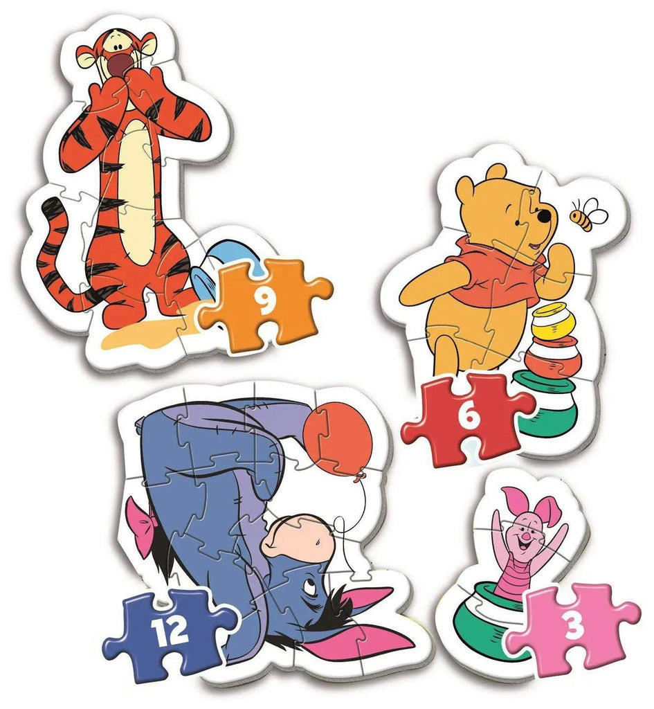 Clementoni: Winnie the Pooh My First - Puzzles (3, 6, 9, 12pc Jigsaws)