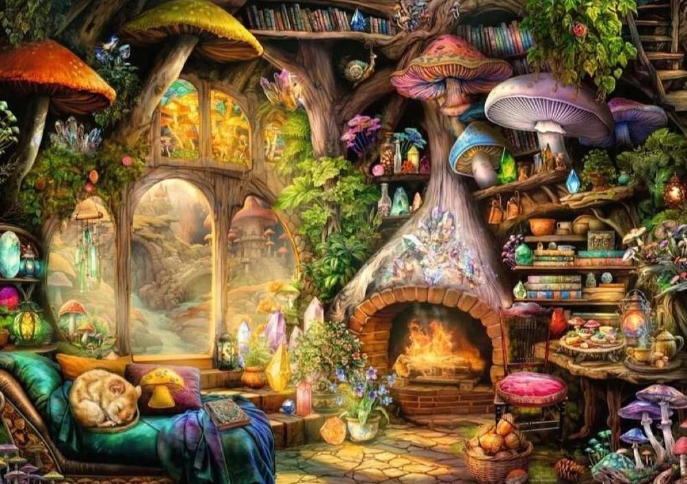 Ravensburger: Mushroom Cottage Puzzle (1000pc Jigsaw)