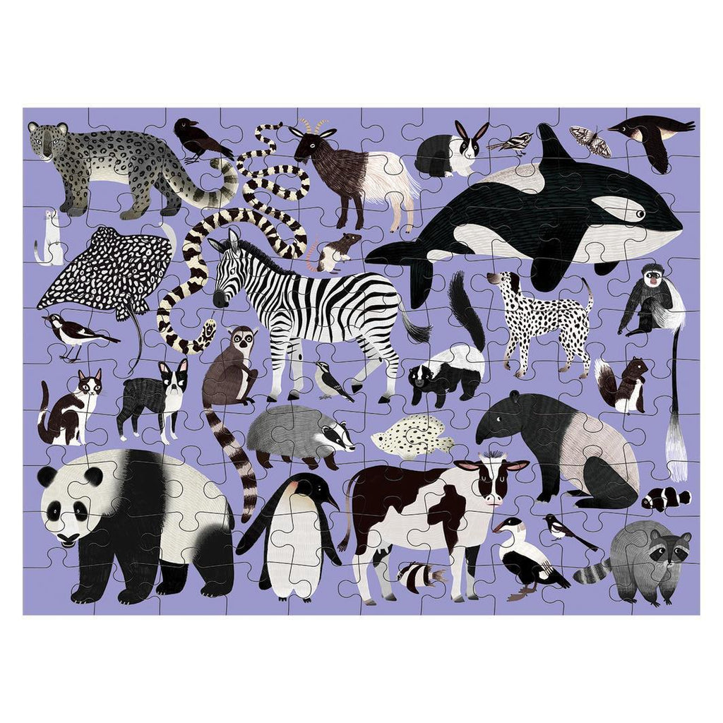 Mudpuppy: Animal Kingdom - Double-Sided Puzzle (100pc Jigsaw)