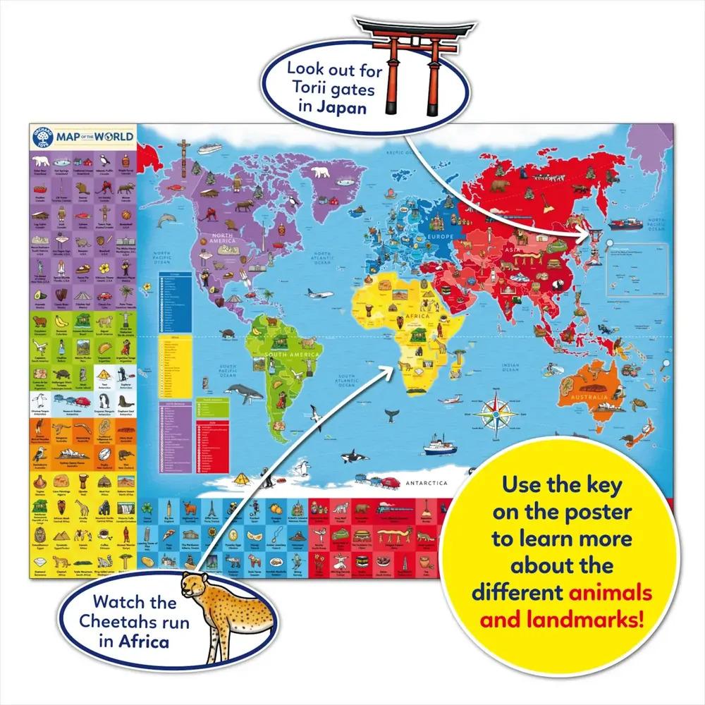 Orchard Toys: Map of the World Puzzle (150pc Jigsaw)