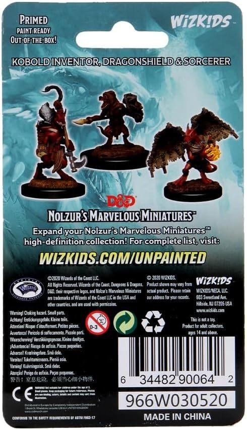 D&D Nolzur's Marvelous Miniatures: Kobold Inventor, Dragonshield & Sorcerer