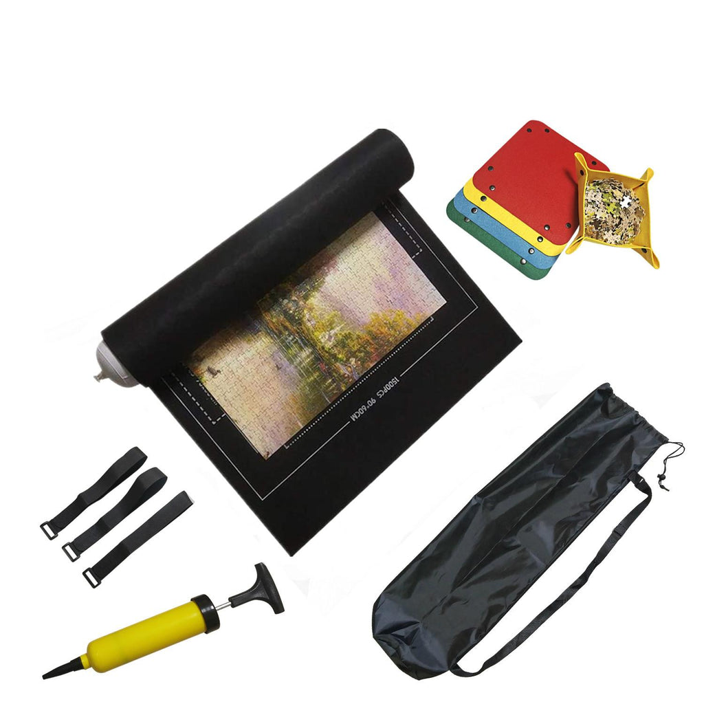 Puzzle Mat Roll for 500-1500 Pieces - Black