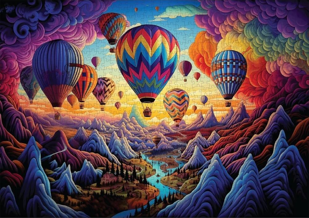 Trippy Puzzles: Rainbow Ride Puzzle (1000pc Jigsaw)