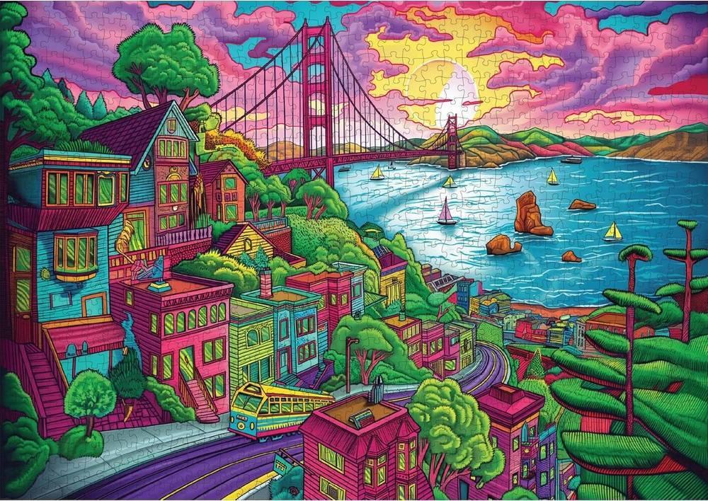Trippy Puzzles: Frisco Frenzy Puzzle (1000pc Jigsaw)