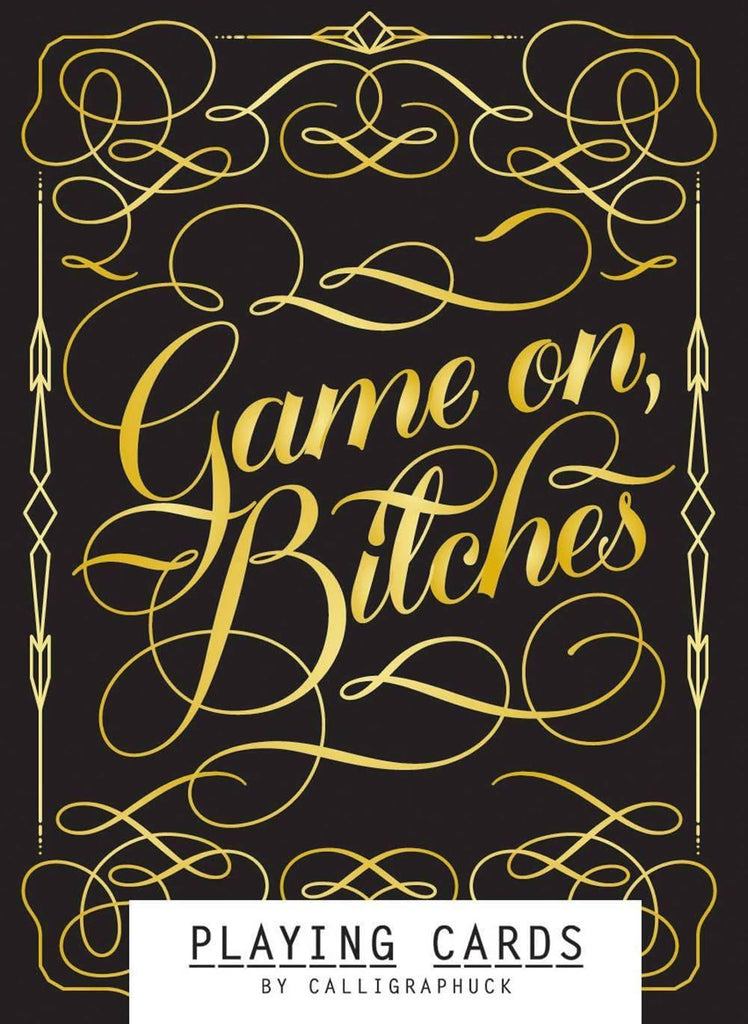 Calligraphuck: Game On, B*tches - Playing Cards