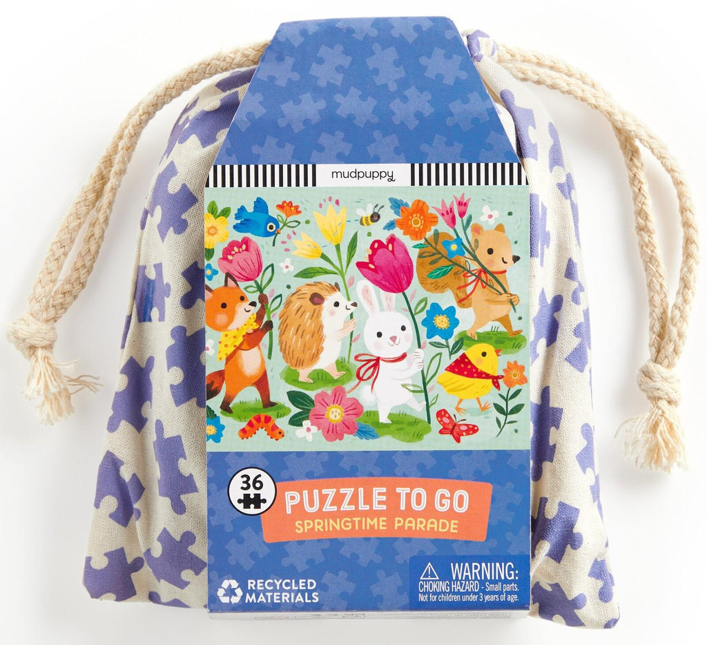 Mudpuppy: Springtime Parade - 36 Piece Puzzle to go