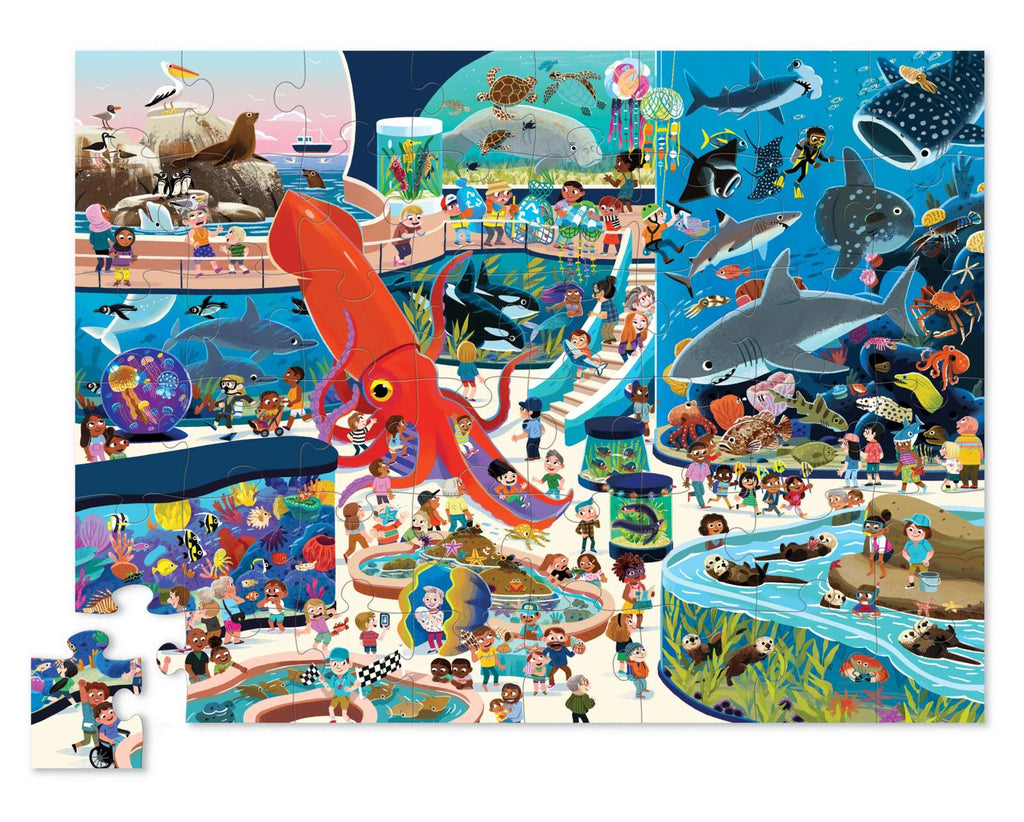Crocodile Creek: Day at the Aquarium - 48-Piece Puzzle