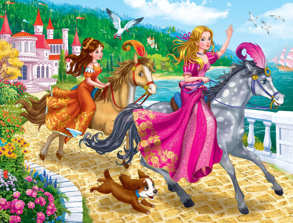 Holdson: Fairy & Princess - Frame Tray Puzzles (4x96pc Jigsaws)