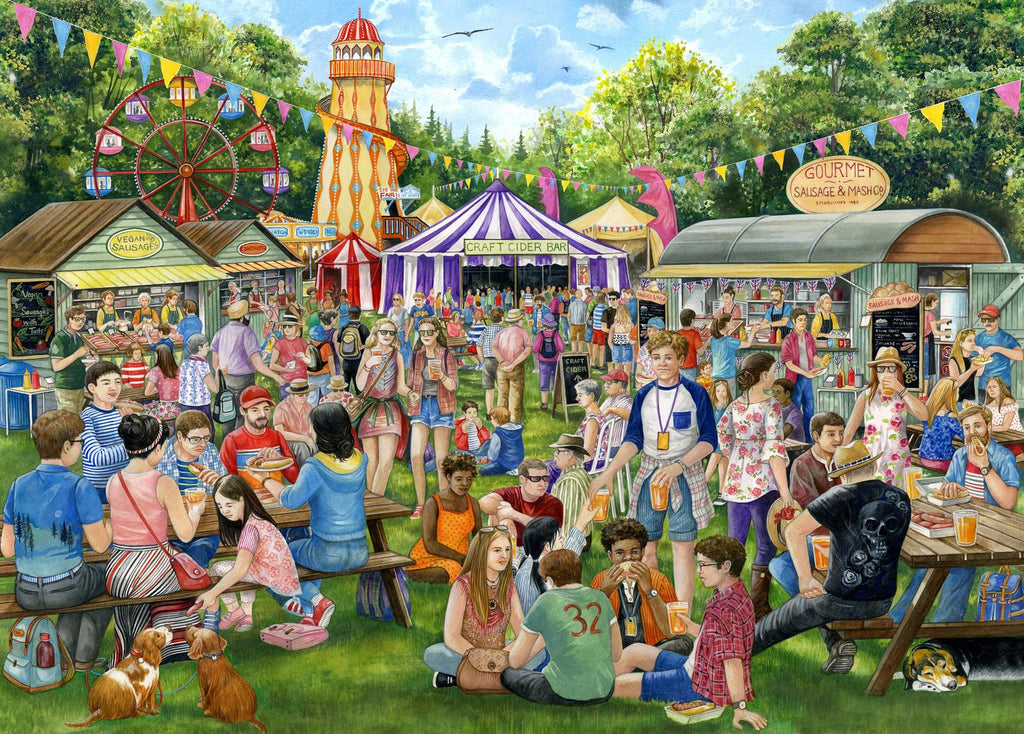 Holdson: A Day Out - Sausages & Cider Festival Puzzle (1000pc Jigsaw)