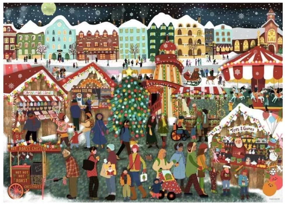 Ravensburger: Christmas Market Puzzle (1000pc Jigsaw)