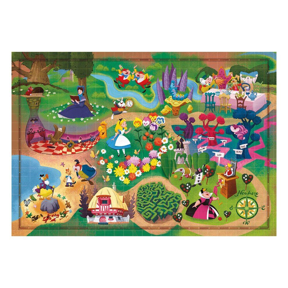 Clementoni: Story Maps - Disney's Alice in Wonderland (1000pc Jigsaw)