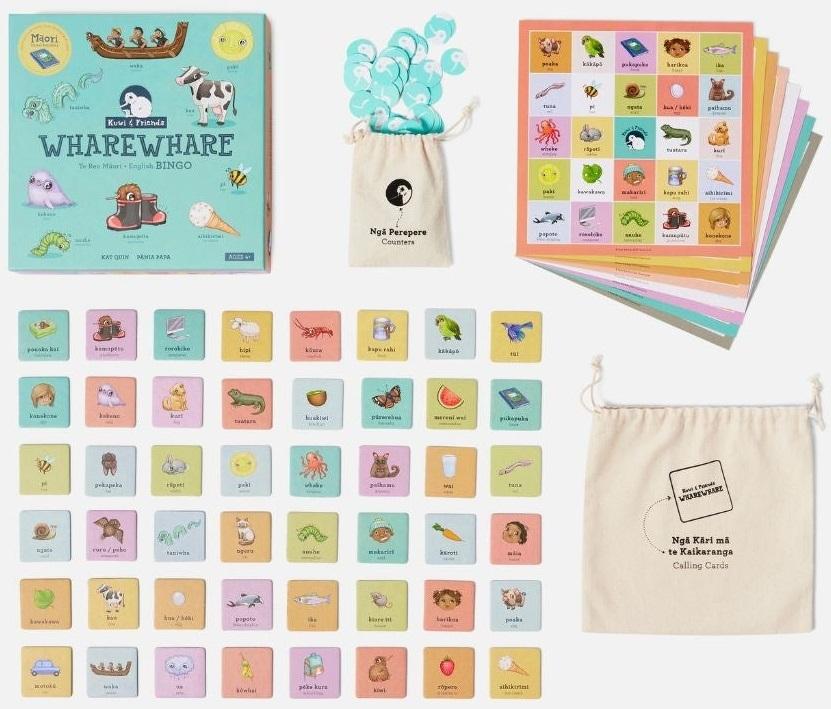 Kuwi & Friends: Wharewhare Te Reo Maori - Bilingual Bingo