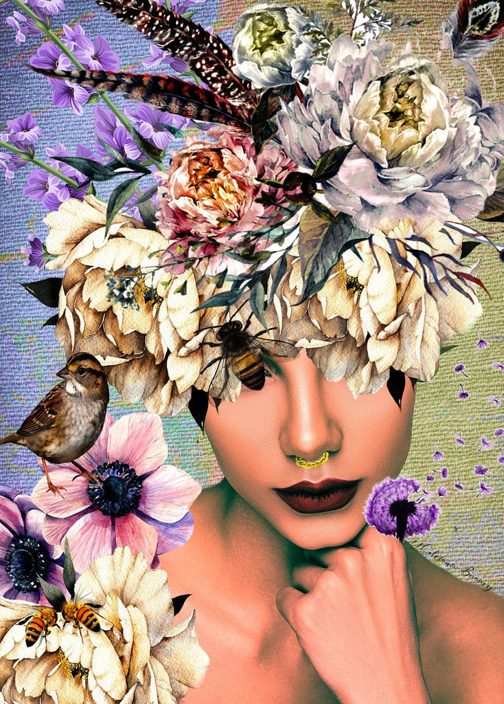 Holdson: Woman in Bloom - Bloom Bee Beautiful Puzzle (1000pc Jigsaw)