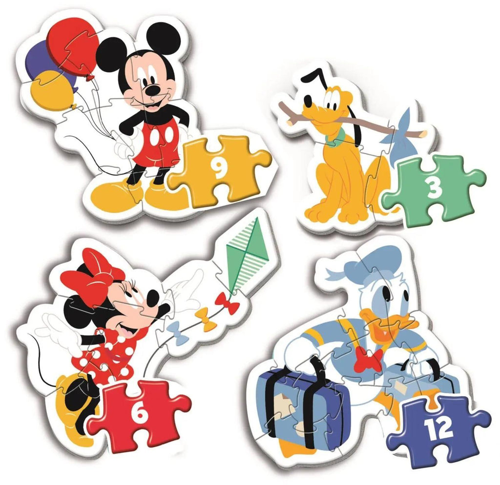 Clementoni: Mickey My First - Puzzles (3, 6, 9, 12pc Jigsaws)