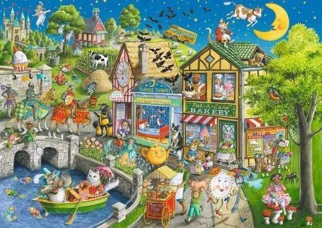 Ravensburger: Mother Gooseville Puzzle (1000pc Jigsaw)