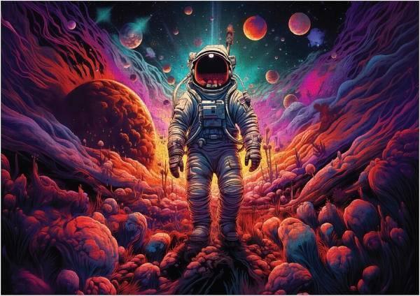 Trippy Puzzles: Galactic Groove Puzzle (1000pc Jigsaw)