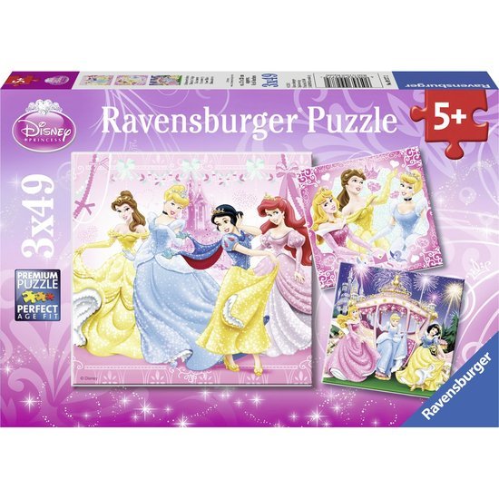Ravensburger: Disney Princesses (3x49pc Jigsaw)