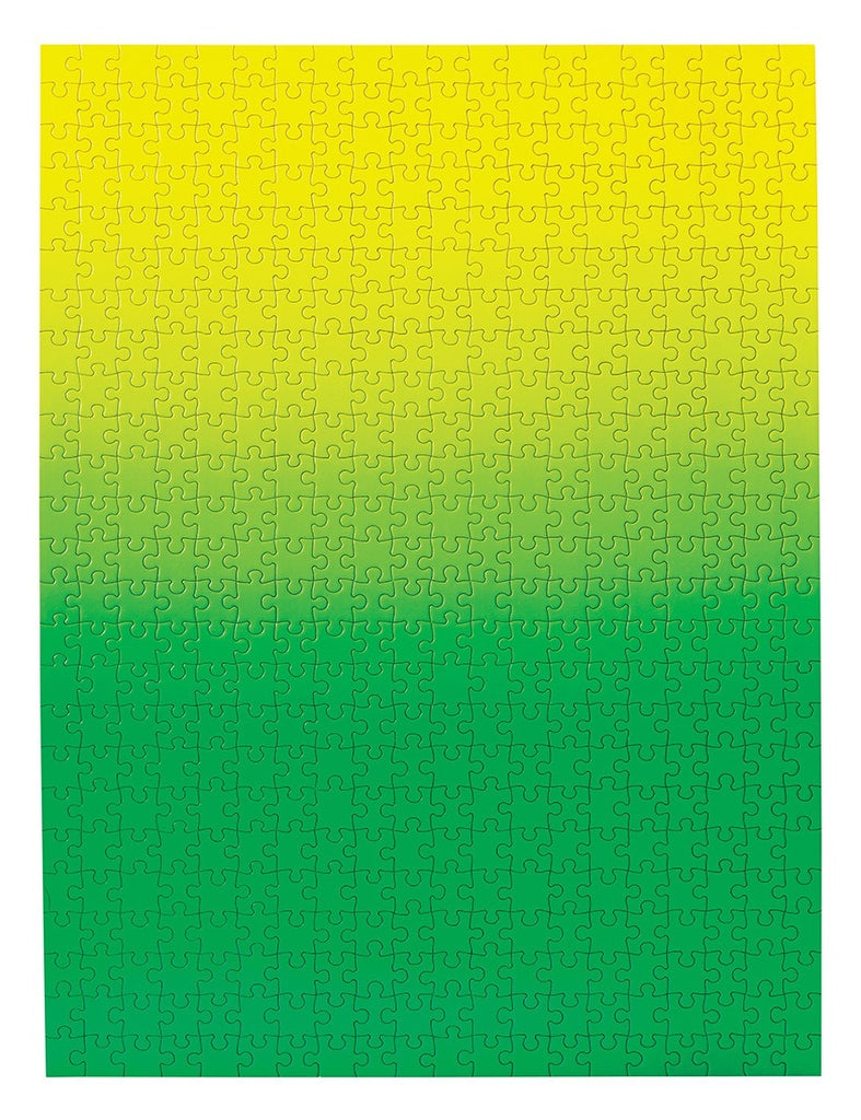 Areaware: 500-Piece Gradient Puzzle – Green Yellow