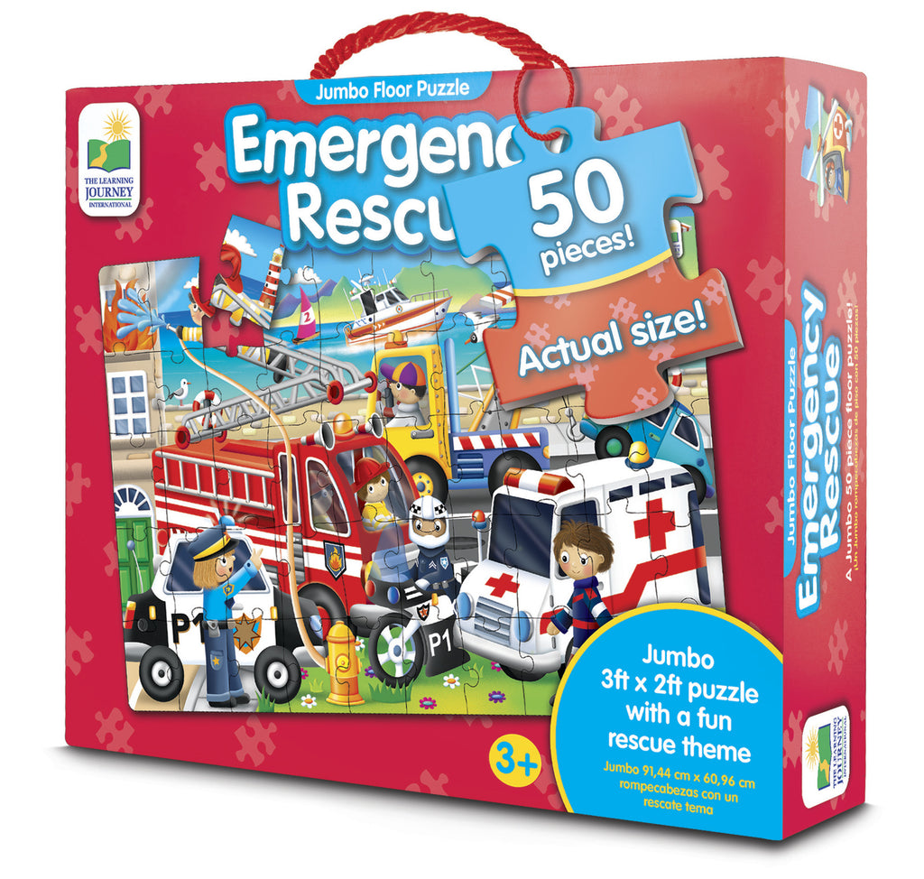 The Learning Journey: Jumbo Floor Puzzle - Emergency Rescue (50pcs)