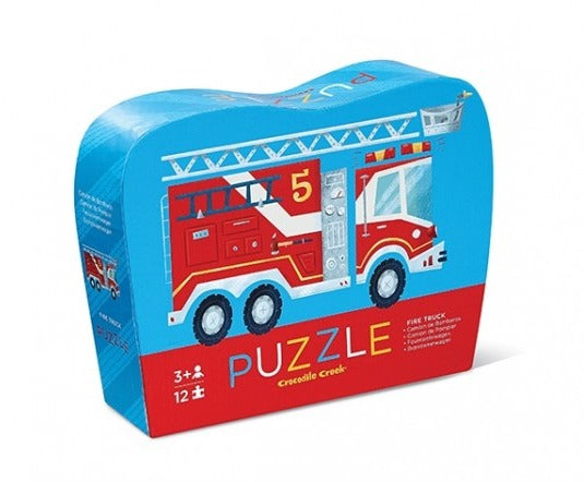 Crocodile Creek: Mini Shaped Puzzle - Fire Truck