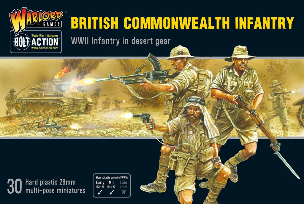 Bolt Action - British Commonwealth Infantry (In Desert Gear)