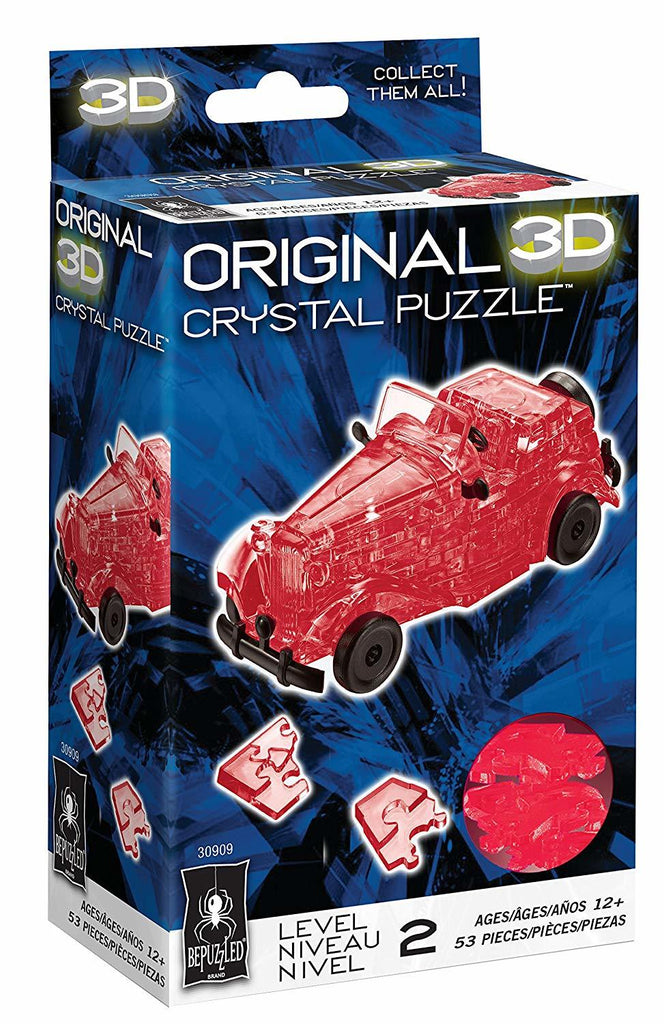 Crystal Puzzle: Classic Red Sports Car (53pc)
