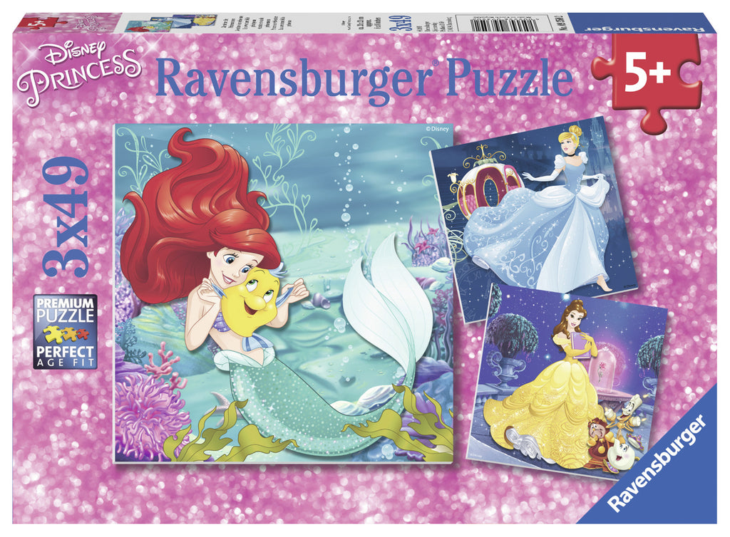 Ravensburger: Disney Princess Adventures (3x49pc Jigsaws)