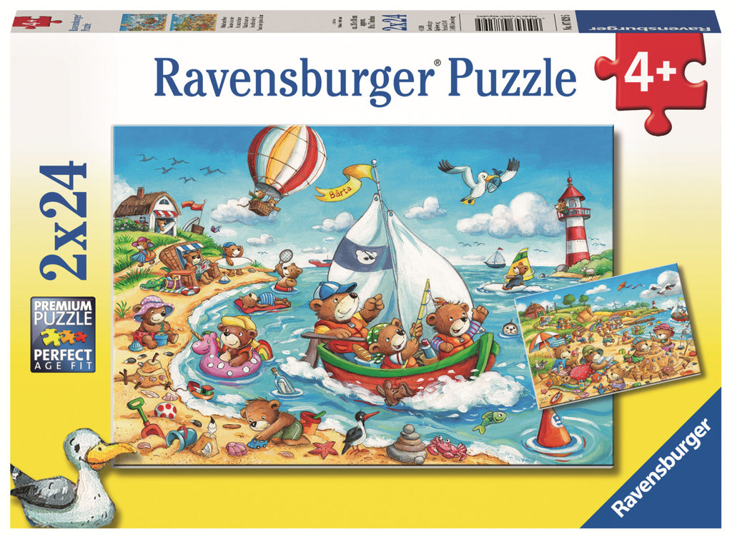 Ravensburger: Seaside Holiday (2x24pc Jigsaws)