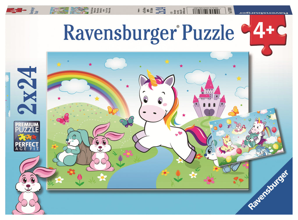 Ravensburger: Fairytale Unicorn (2x24pc Jigsaws)