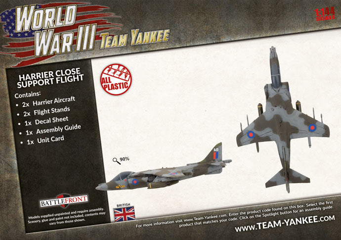 Team Yankee: Harrier Close Support Flight