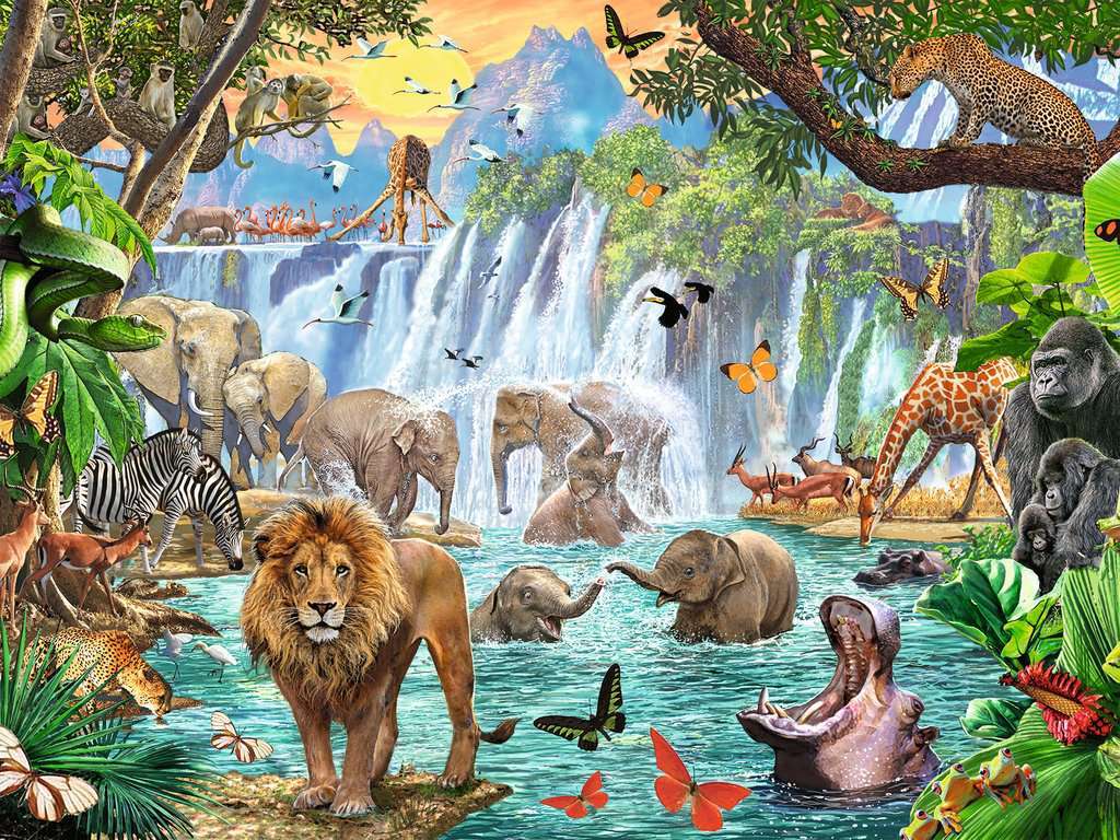 Ravensburger: Waterfall Safari (1500pc Jigsaw)