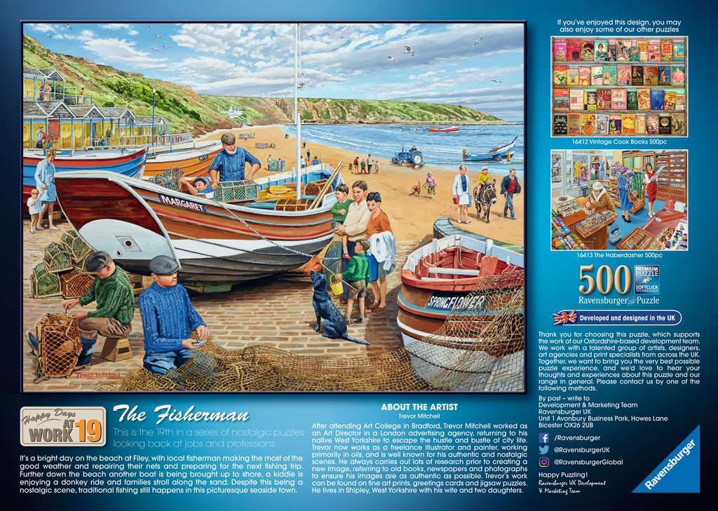 Ravensburger: Happy Days at Work #19 - The Fisherman (500pc Jigsaw)