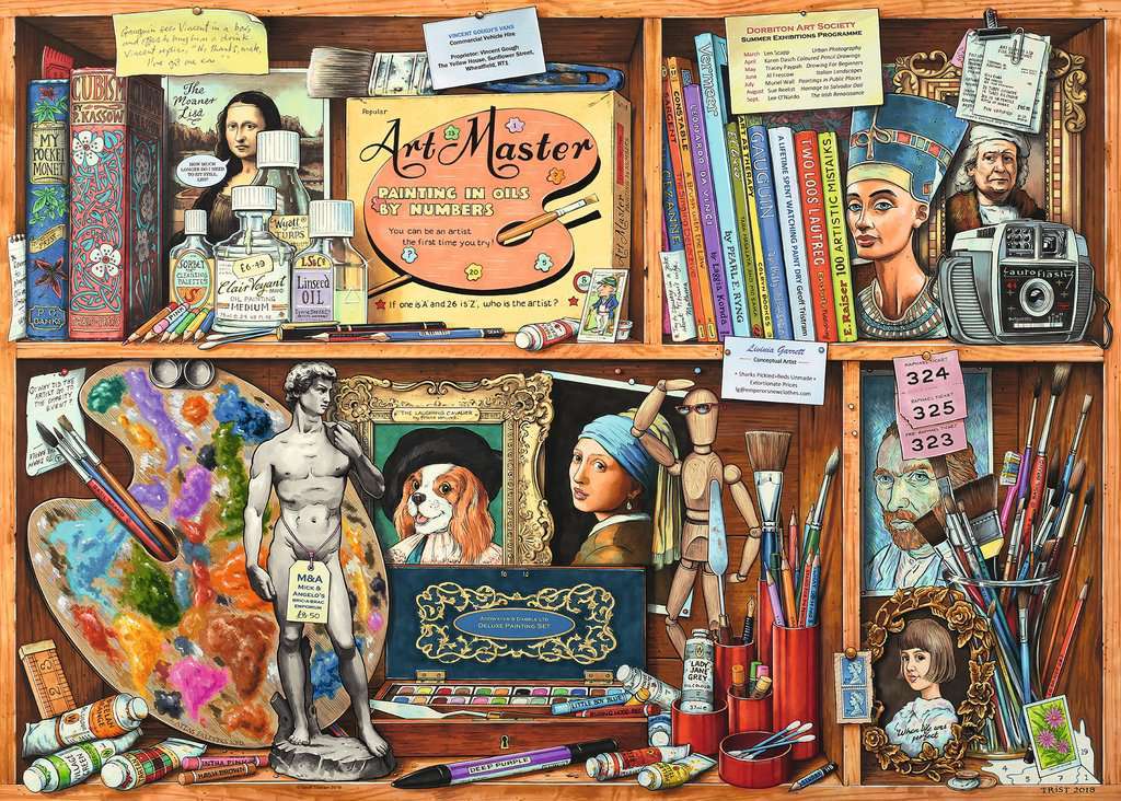 Ravensburger: Cabinet Collection #1 - The Artist's Cabinet (1000pc Jigsaw)