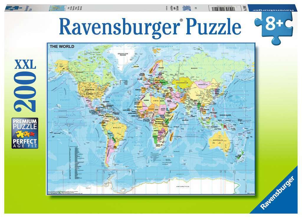 Ravensburger: Map of the World (200pc Jigsaw)