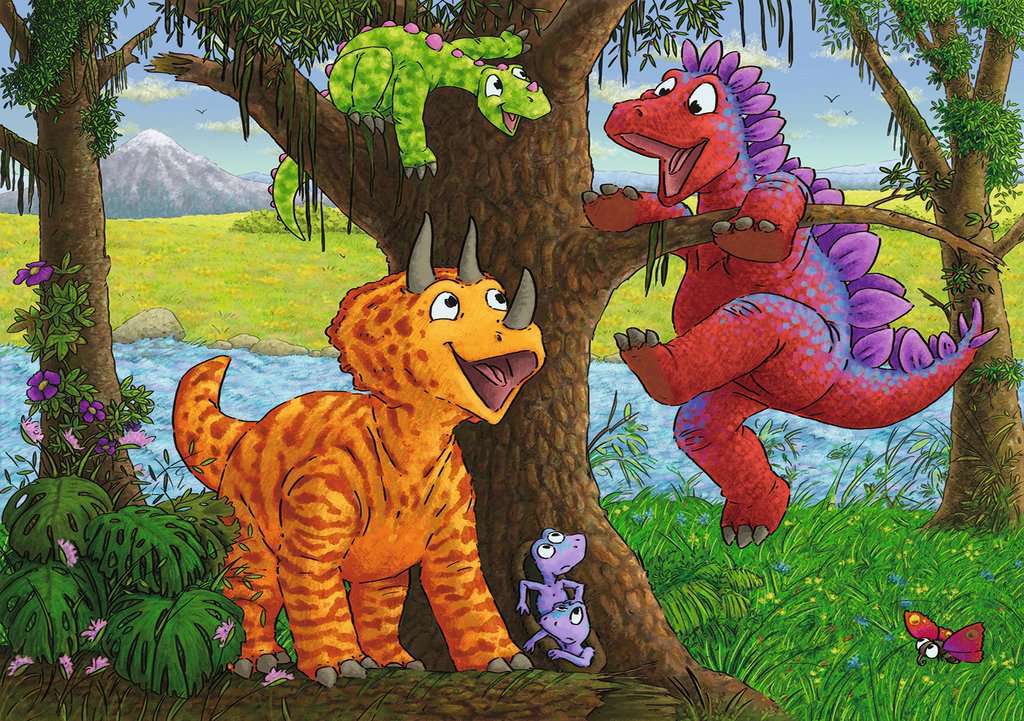 Ravensburger: Dinosaurs at Play (2x24pc Jigsaws)