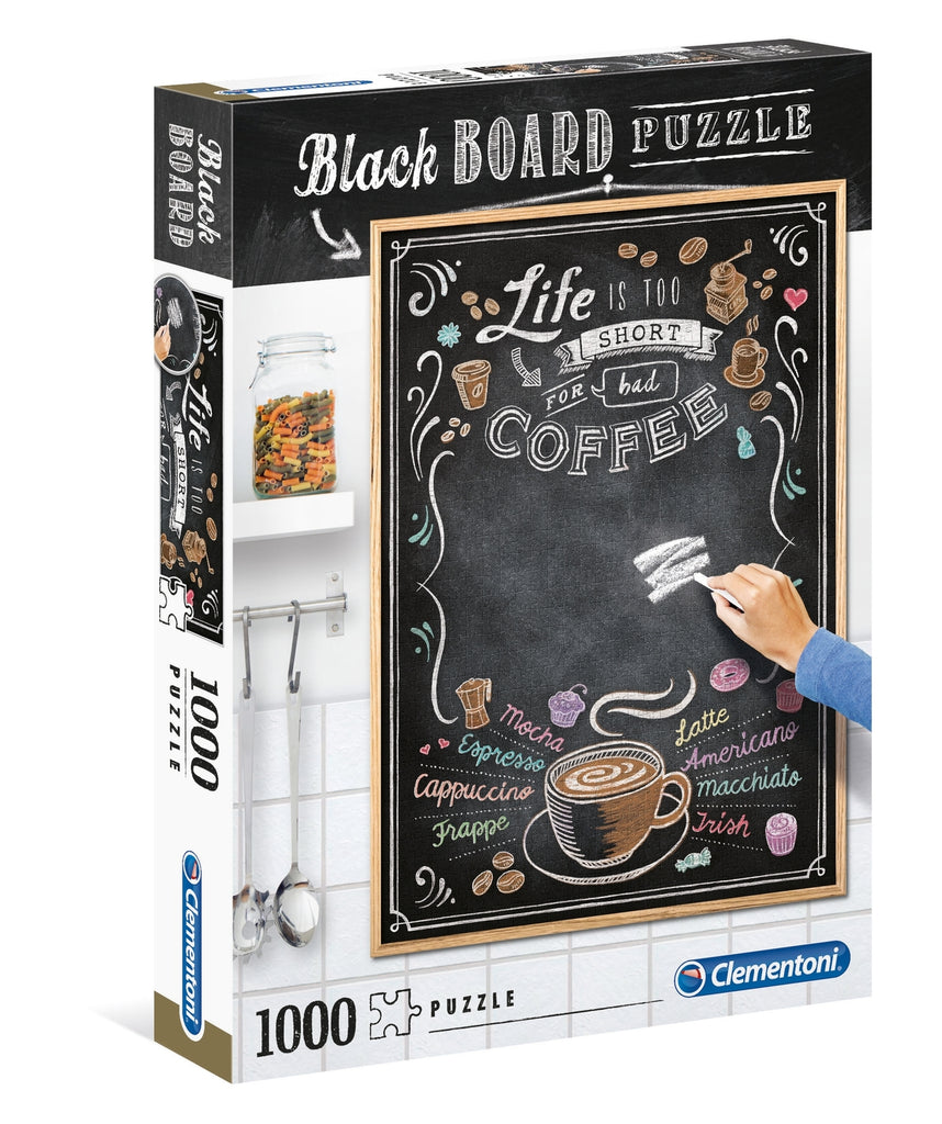 Clementoni: Blackboard Puzzle: Coffee (1000pc)