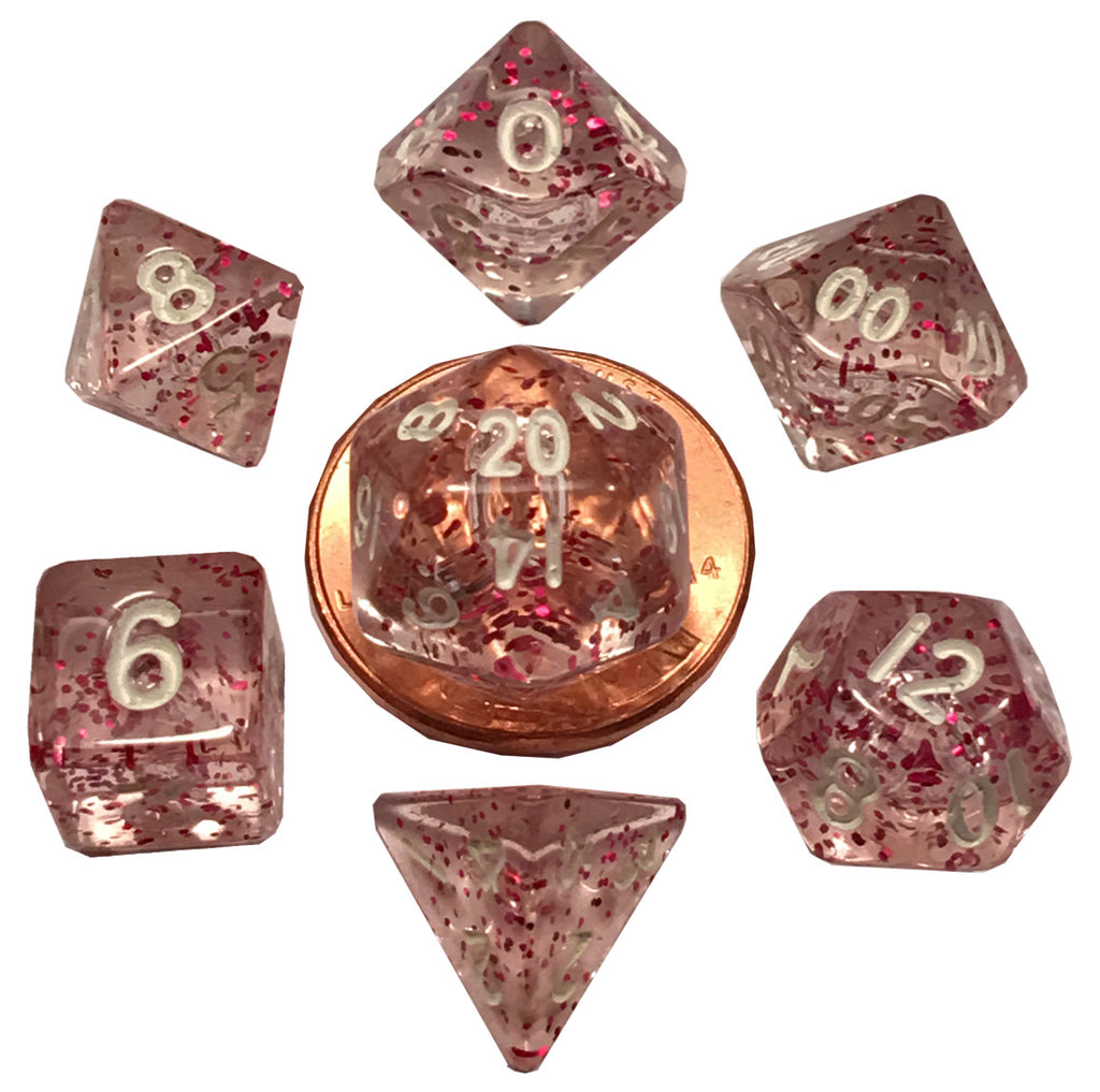 MDG: Mini Polyhedral Dice Set - Ethereal Light Purple