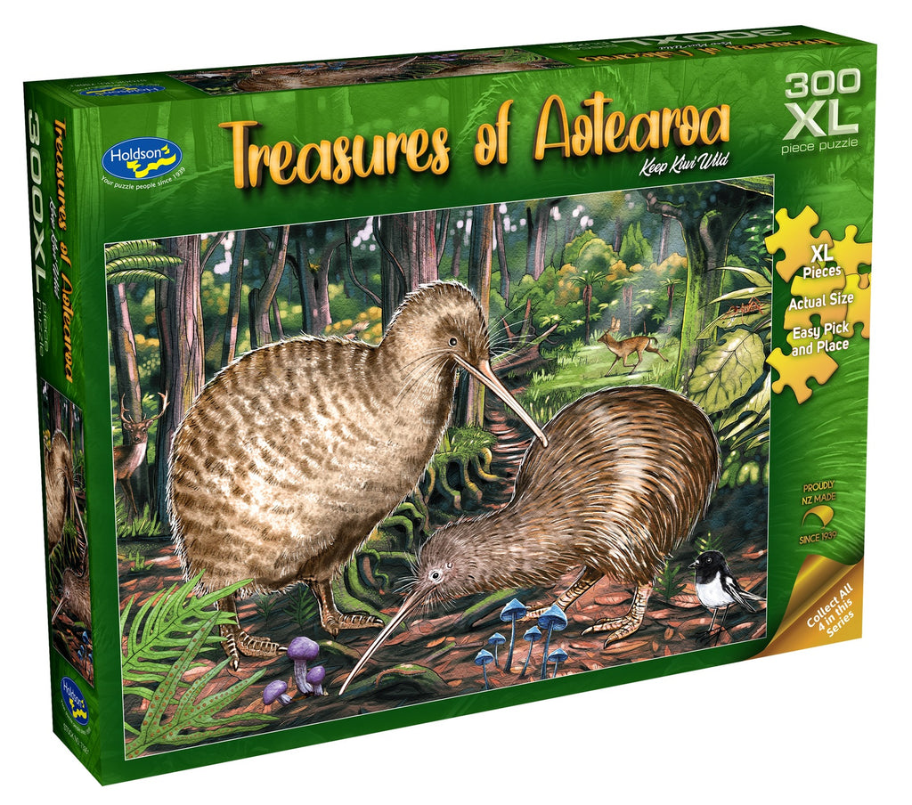 Treasures of Aotearoa: Keep Kiwi Wild (300pc Jigsaw)