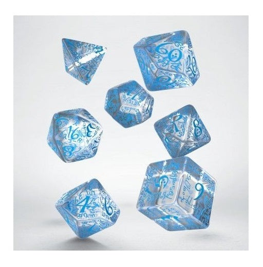 Q Workshop: Elvish Translucent & Blue Dice Set