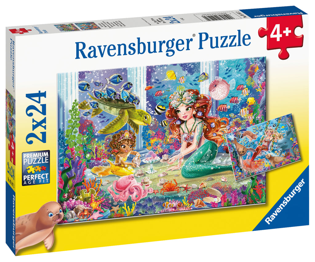 Ravensburger: Mermaid Tea Party (2x24pc Jigsaws)